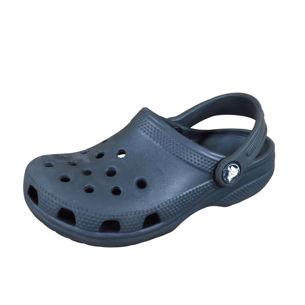 Crocs Classic Clog Toddler Shoes Size 12 Water Friendly Play Black Croslite